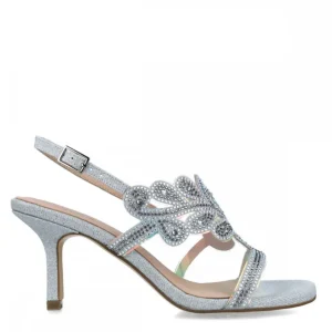 Calzaro Zapatos De Tac贸n | Zapato Sandalia 23468 Obsidiana Plata