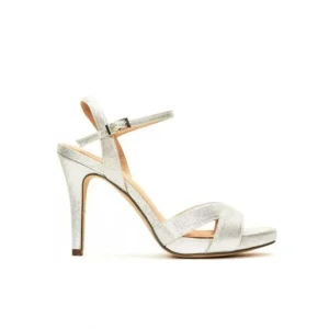 Calzaro Zapatos De Tac贸n | Zapato Sandalia 20127 Plata