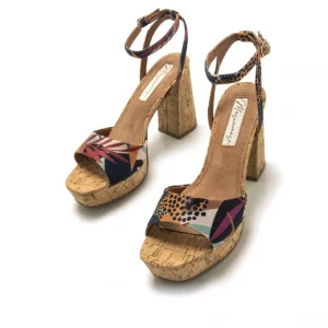 Calzaro Sandalias | Zapatos De Tac贸n | Zapato Sandalia 68378 Roseta Multicolor