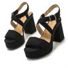 Calzaro Zapatos De Tac贸n | Zapatos De Tac贸n | Zapato Sandalia 53390 Sindy Negro