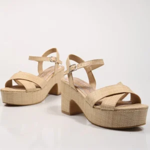 Calzaro Sandalias | Zapato sandalia Curlya beige