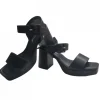 Calzaro Sandalias | Zapatos De Tac贸n | Zapato Sandalia Plataforma 22306 Negro