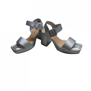 Calzaro Zapatos De Tac贸n | Sandalias | Zapato Sandalia Plataforma 22306 Plata