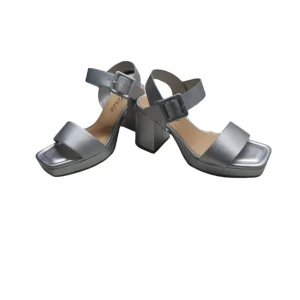 Calzaro Zapatos De Tac贸n | Sandalias | Zapato Sandalia Plataforma 22306 Plata