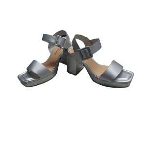 Calzaro Zapatos De Tac贸n | Sandalias | Zapato Sandalia Plataforma 22306 Plata