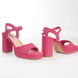 Calzaro Zapatos De Tac贸n | Zapatos De Tac贸n | Zapato Sandalia Plataforma 701 Fuxia