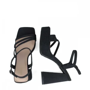 Calzaro Zapatos De Tac贸n | Zapato Sandalia Pollux 24081 Negro.