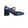 Calzaro Zapatos De Tac贸n | Zapato Tacón Medio Dos Pulseras Finas 519 Azul.