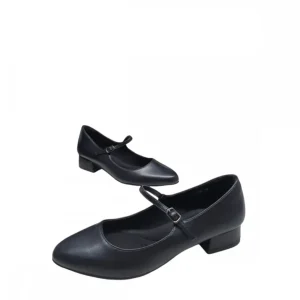 Calzaro Zapatos De Tac贸n | Bailarinas | Zapato Tacón Una Pulsera 527 Negro.