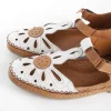 Calzaro Zapatos Con Cordones | Zapato Velcro Sport 612 en Napa Blanco