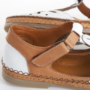Calzaro Zapatos Con Cordones | Zapato Velcro Sport 612 en Napa Blanco