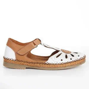 Calzaro Zapatos Con Cordones | Zapato Velcro Sport 612 en Napa Blanco
