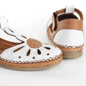 Calzaro Zapatos Con Cordones | Zapato Velcro Sport 612 en Napa Blanco