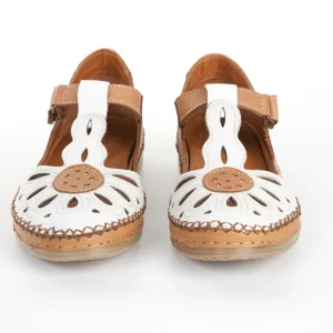 Calzaro Zapatos Con Cordones | Zapato Velcro Sport 612 en Napa Blanco