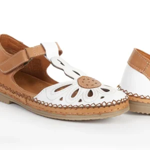 Calzaro Zapatos Con Cordones | Zapato Velcro Sport 612 en Napa Blanco