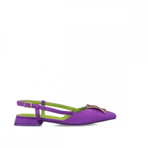 Calzaro Zapatos De Tac贸n | Bailarinas | Zapato Vestir Destalonado 25458 Volva Malva