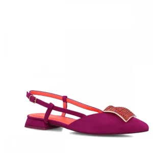 Calzaro Zapatos De Tac贸n | Bailarinas | Zapato Vestir Destalonado 25458 Volva Buganvilla Magenta