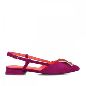 Calzaro Zapatos De Tac贸n | Bailarinas | Zapato Vestir Destalonado 25458 Volva Buganvilla Magenta