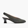 Calzaro Zapatos De Tac贸n | Zapatos de Salón de Mujer Destalonado 5750 en Piel y Tacón Embudo Azul.