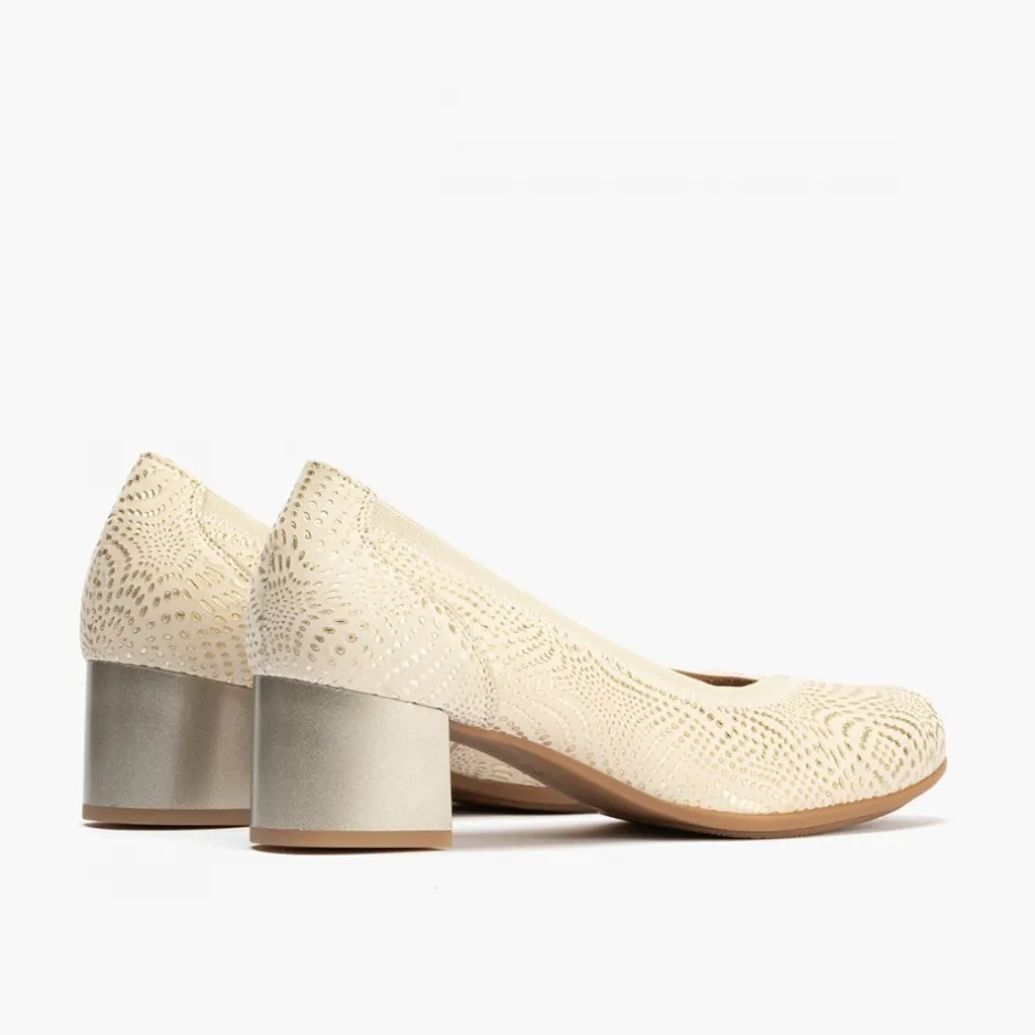 zapatos_de_saln_de_mujer__5-1.webp Calzaro Zapatos De Tac贸n | Zapatos de Salón de Mujer de Piel 5720 con Ribete Elástico con Tacón Medio Oro