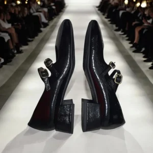 Calzaro Zapatos De Tac贸n | Confort | Zapatos de Tacón Bajo Con Dos Correas Mary Jane Desiree Daky 1 Negro.