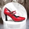 Calzaro Zapatos De Tac贸n | Confort | Zapatos de Tacón Mary Jane Desiree Syra 22 Rojo.