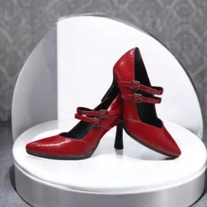 Calzaro Zapatos De Tac贸n | Confort | Zapatos de Tacón Mary Jane Desiree Syra 22 Rojo.
