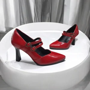 Calzaro Zapatos De Tac贸n | Confort | Zapatos de Tacón Mary Jane Desiree Syra 22 Rojo.