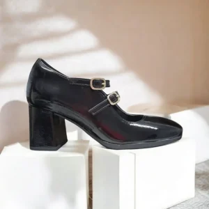 Calzaro Zapatos De Tac贸n | Confort | Zapatos de Tacón Medio Mary Jane Desiree Dami 16 Negro.