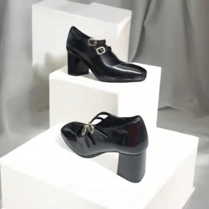Calzaro Zapatos De Tac贸n | Confort | Zapatos de Tacón Medio Mary Jane Desiree Dami 16 Negro.