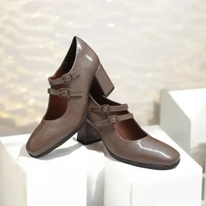 Calzaro Zapatos De Tac贸n | Confort | Zapatos de Tacón Medio Mary Jane Desiree Dami 16 Taupe.