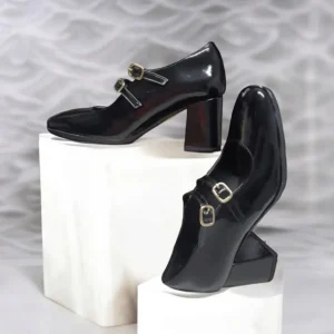 Calzaro Zapatos De Tac贸n | Confort | Zapatos de Tacón Medio Mary Jane Desiree Dami 16 Negro.