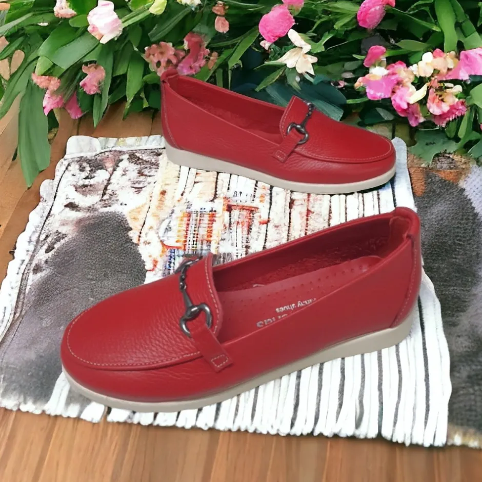 zapatos_mocasines__rojo_2.webp Calzaro Mocasines | Confort | Zapatos Mocasines 4450 Rojo.