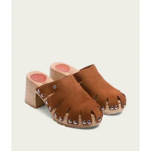 Calzaro Zuecos | Zueco Mujer Serraje Cuero Gia 2880.