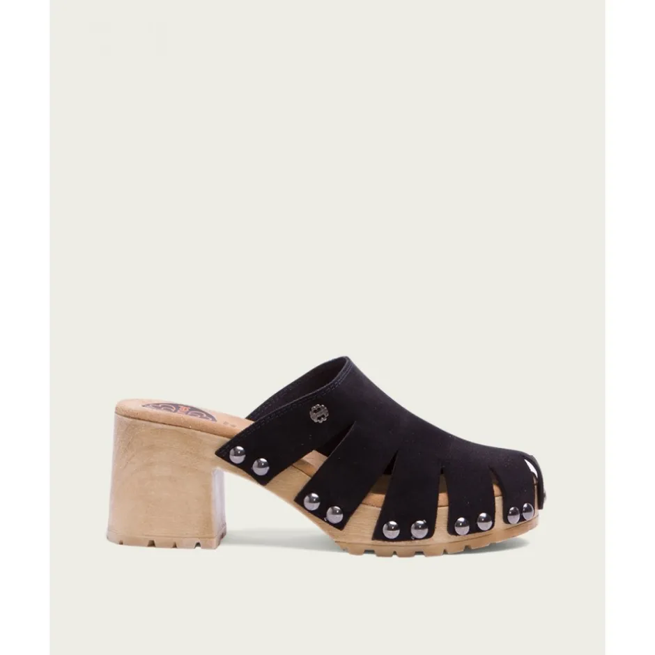 zueco_mujer_serraje_negro_3.webp Calzaro Zuecos | Zueco Mujer Serraje Negro Gia 2880.