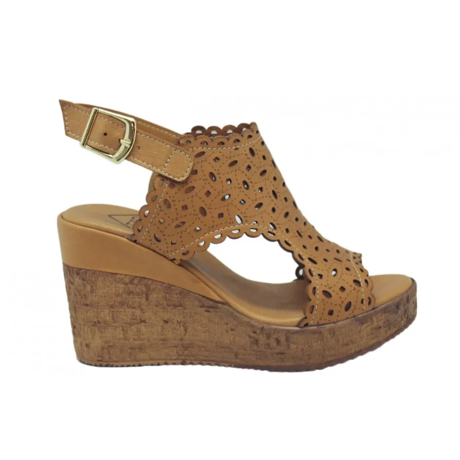 zueco_piel_cua__laser_cue_8.webp Calzaro Sandalias | Zueco Piel Cuña 23401 Laser Cuero.
