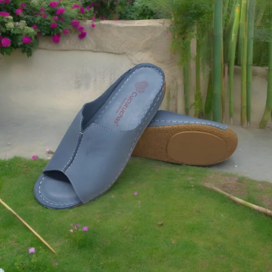 zueco_pinkie_confort__azu_4.webp Calzaro Sandalias | Zueco Pinkie Confort 24050 Azul