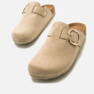 Calzaro Zuecos | Sandalias Bios | Zueco Plano Bios 59551 Linit Beige Arena