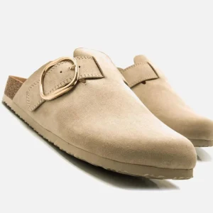 Calzaro Zuecos | Sandalias Bios | Zueco Plano Bios 59551 Linit Beige Arena