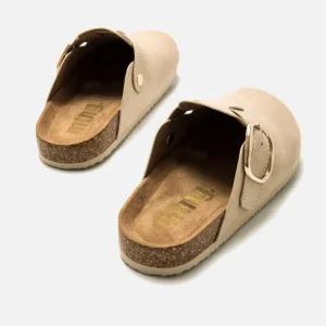 Calzaro Zuecos | Sandalias Bios | Zueco Plano Bios 59551 Linit Beige Arena