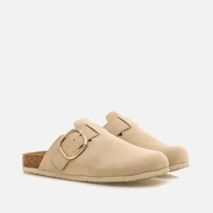 Calzaro Zuecos | Sandalias Bios | Zueco Plano Bios 59551 Linit Beige Arena