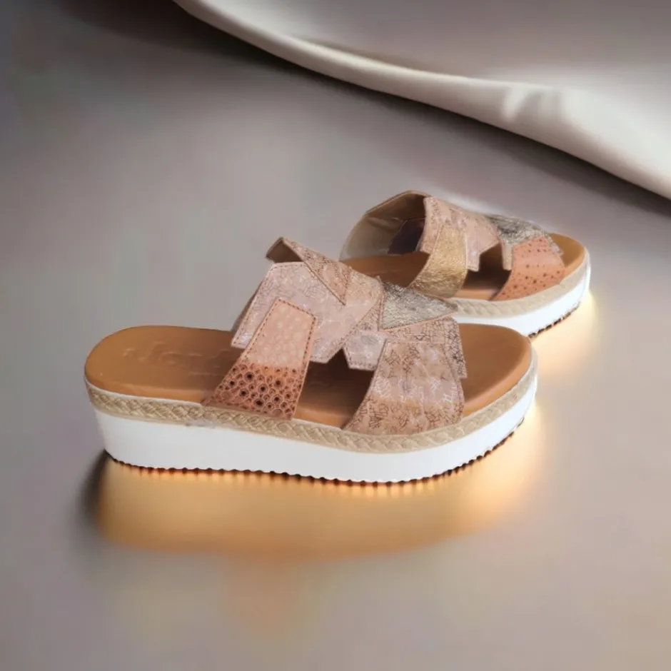 zueco_sandalia_cuina__tir_6.webp Calzaro Sandalias | Zueco Sandalia Cuñina 2769 Tiras Cuero.